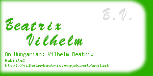 beatrix vilhelm business card